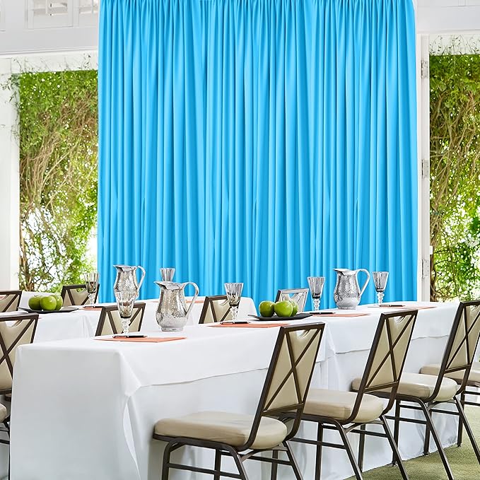 AK TRADING CO. 10 feet x 10 feet Polyester Backdrop Drapes Curtains Panels - Image 2