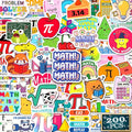 200 PCS Math Stickers for Kids Teens Students, Math Vinyl Stickers for Water by Yqskt