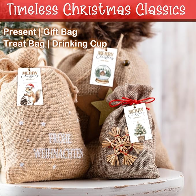 40 Pcs Christmas Gift Tags, 2.1"×3.5" Merry Christmas Tree Paper Tags - Image 4