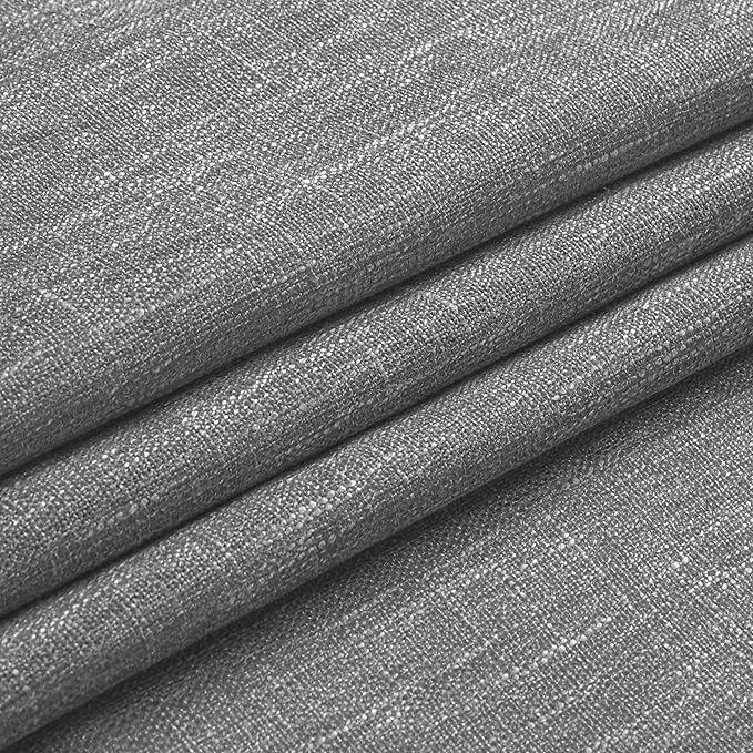 Vision Home Gray Pinch Pleated Semi Sheer Curtains Textured Light Filtering - Image 7