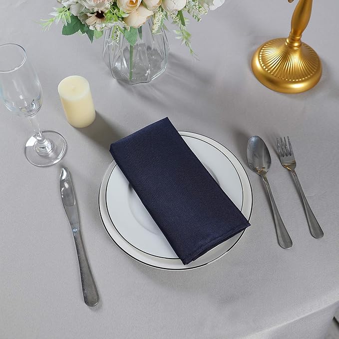 Cloth Napkins 20x20 inch Washable Polyester Dinner Napkins Soft Table Napkins - Image 7