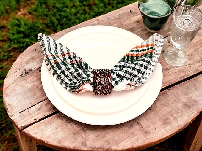 Twisted Wire Mesh Napkin Rings Holders Set of 12 - Image 2