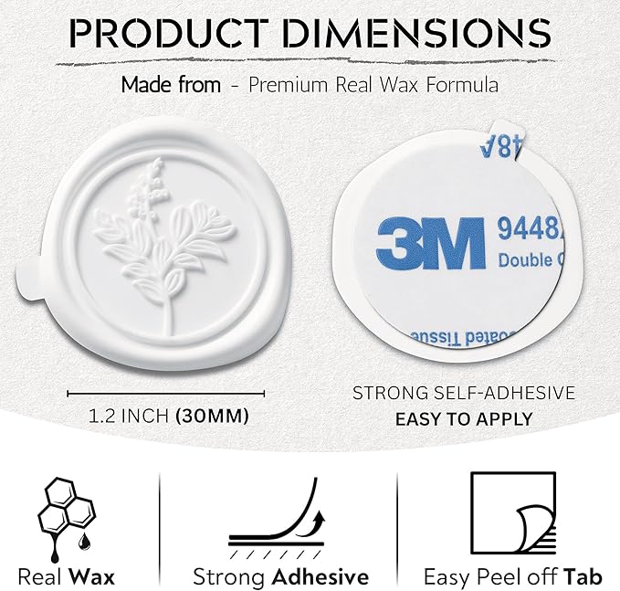 Wax Seal Stickers Premium Envelope Seal Stickers - Image 3