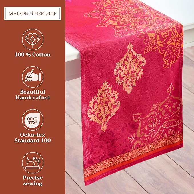 Maison d' Hermine Table Runner 100% Cotton Double Layer Table Runners 108 - Image 2