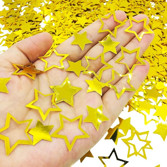 Confetti Star Metallic Foil Confetti Sprinkles - Image 2