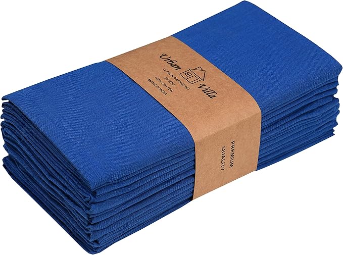 Urban Villa Cloth Napkins 100% Cotton Slub Absorbent Dinner Napkins Oversized - Image 9