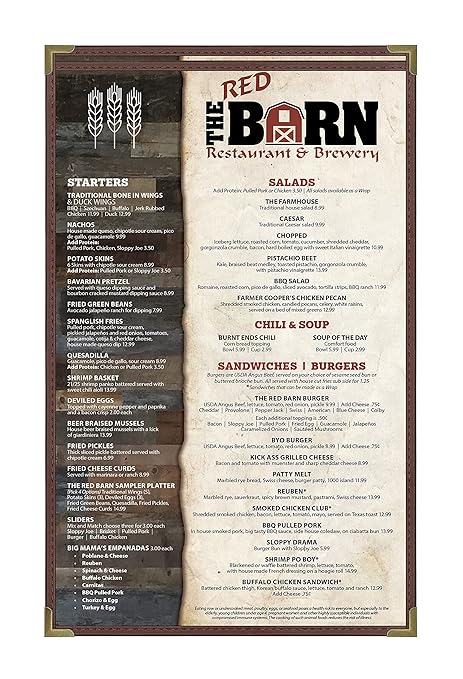 Goodsmart Pajco Style Restaurant Menu Covers – Pack of 10, Side-Loading Menu - Image 3
