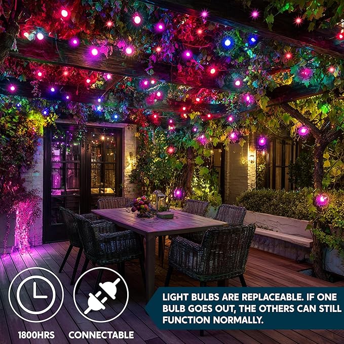 Joiedomi Pink Christmas String Lights - Image 7