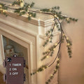 Hairui Lighted Pine Garland Battery Operated by Hairui