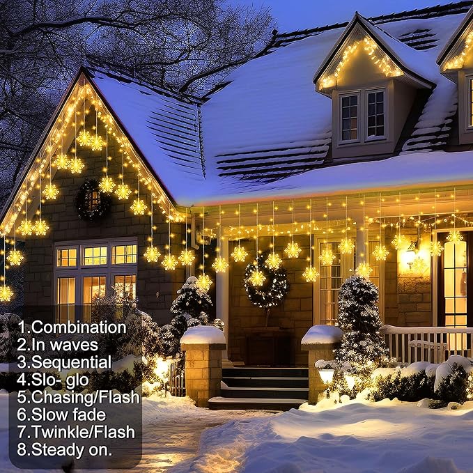 150 LED Christmas Icicle Lights - Image 4