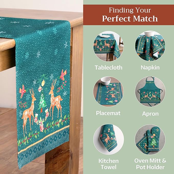 Maison d' Hermine Table Runner 100% Cotton Single Layer Table Runners 72 inches - Image 5