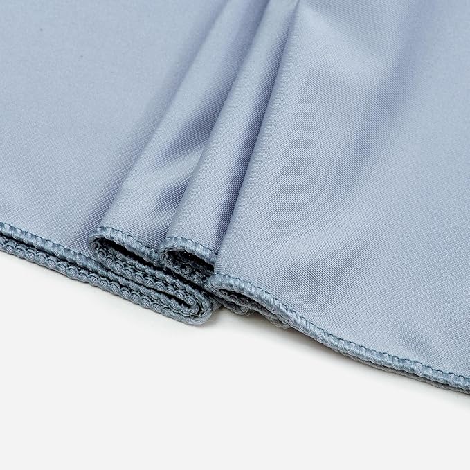 VDS Pack of 300 PCS | Dusty Blue | Spandex Chair Sashes Bows Without Buckle | - Image 4