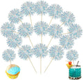Ephlyn 30Pcs Foil Firework Cupcake Toppers Sparkle Tinsel Cupcake Picks Drink by Ephlyn