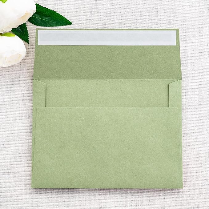 PONATIA 50 Pieces 5x7 Envelopes, A7 Envelopes Self Seal - Image 2