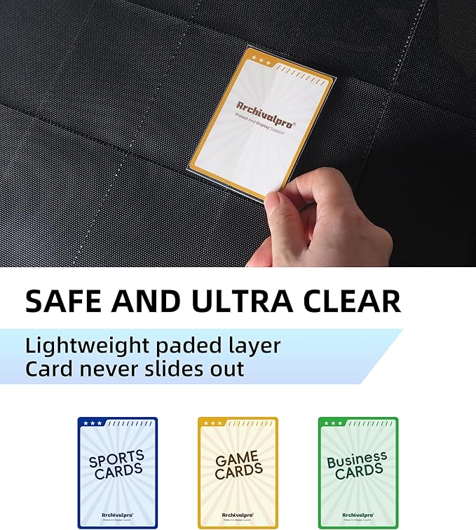 20 Pockets Premium Card Binder 1280 Cards Trading Card Binders Side Load Card - Image 3