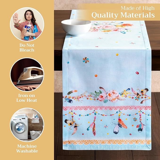 Maison d' Hermine Table Runner 100% Cotton Single Layer Table Runners 72 inches - Image 3