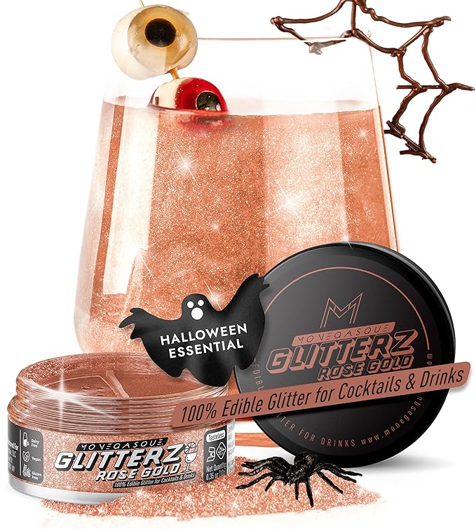 MONÉGASQUE Rose Gold Edible Glitter by MON%C3%89GASQUE