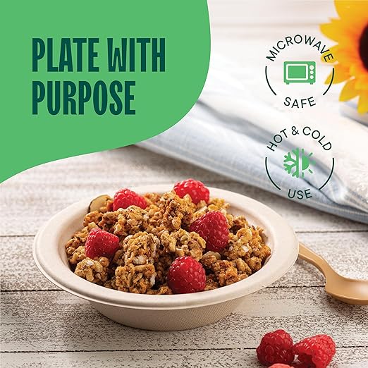 100% Compostable Paper Bowls 16 oz. Heavy-Duty Soup Bowls - Image 2