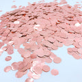 Rose-Gold Foil Metallic Round Table Scatter Dots Mylar Table Confetti Wedding by AWESON+PARTY