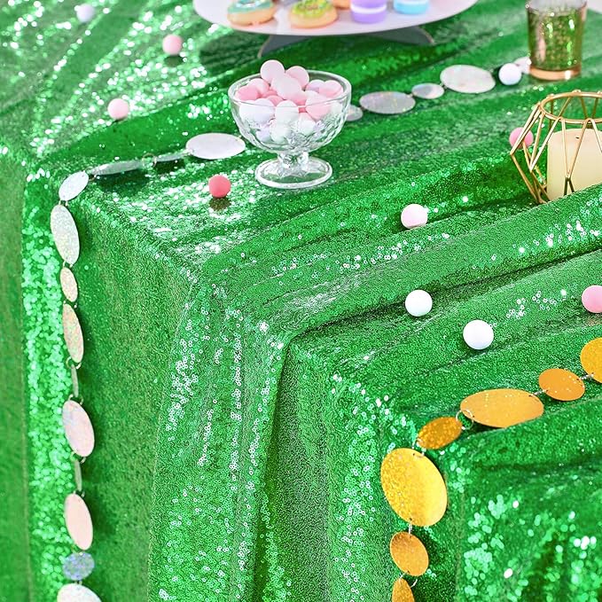 QueenDream 60x102 Inches Green Table Clothes - Image 7