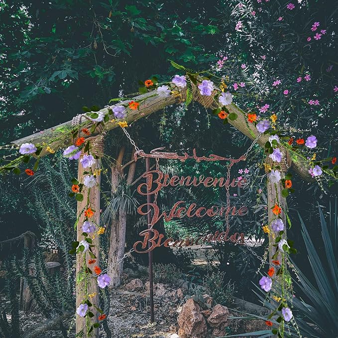 2PCS Artificial Daisy Garland, 6FT Faux Flower Hanging Vine, Spring Garland - Image 5