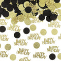 200Pcs Happy Birthday Confetti, Metallic Foil Balloon Confettis Scatter by ZEYIYER
