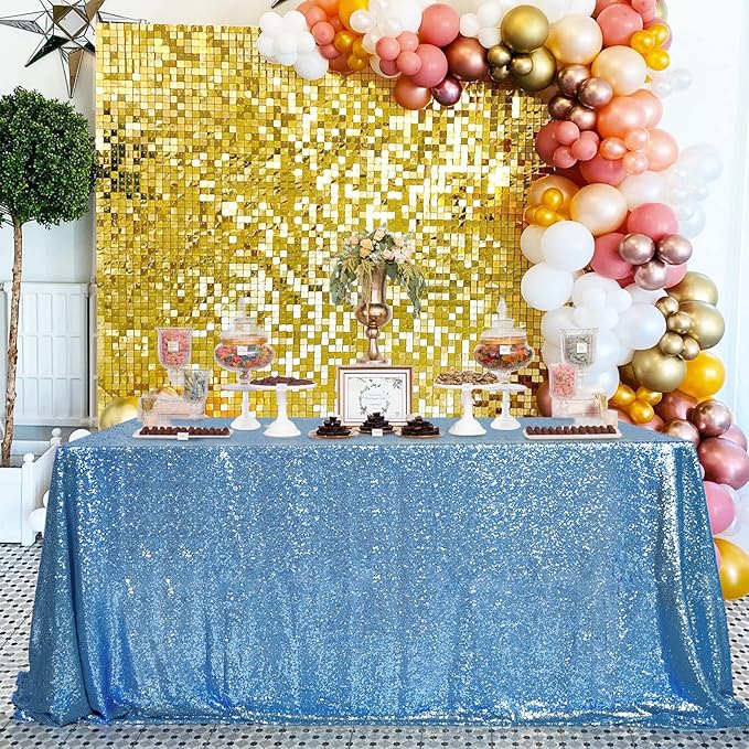 QueenDream Sequin Tablecloth 60"x102" Sparkly Party Table Cloths Sequin Table - Image 8