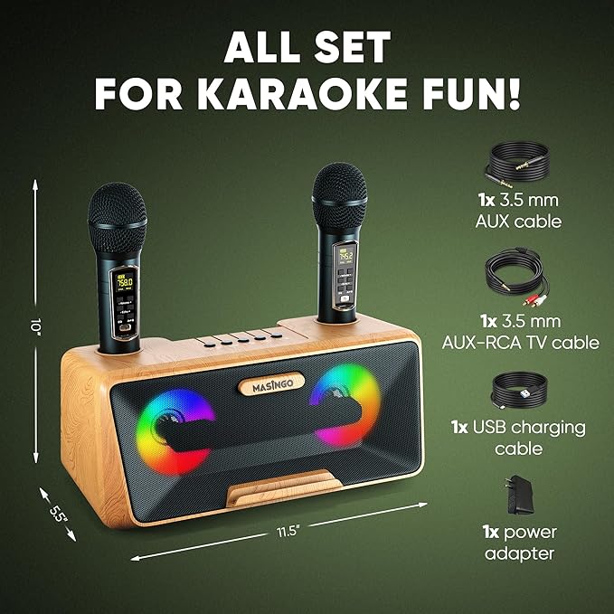 MASINGO Karaoke Machine for Adults and Kids - Image 9
