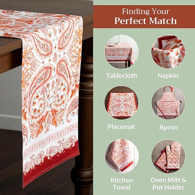 Maison d' Hermine Table Runner 100% Cotton Double Layer Table Runners 72 inches - Image 5