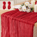 2 Pack Cheesecloth Table Runner 10Ft Christmas Gauze Boho Table Runners by HOME