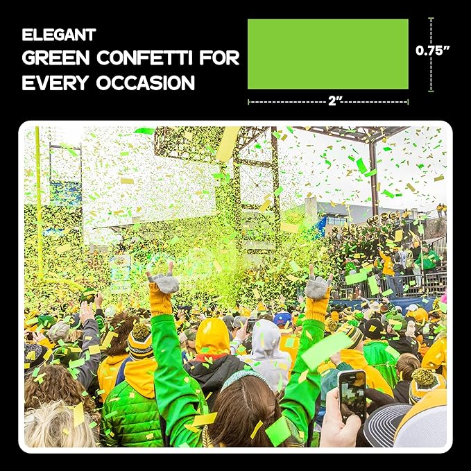 Ultimate Confetti, Light Green Biodegradable Confetti - Image 2
