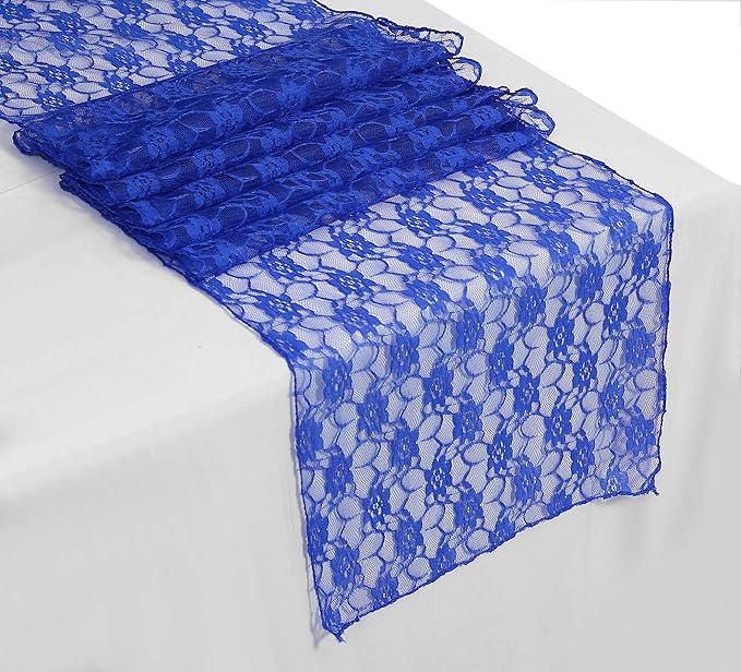 MDS Pack of 15 Wedding 12 x 108 inches Lace Table Runner - Image 9