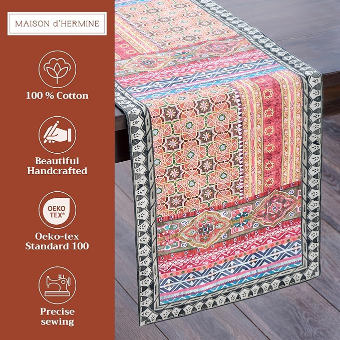 Maison d' Hermine Table Runner 100% Cotton Single Layer Table Runners 108 - Image 2