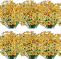 20 Bundles Artificial Flowers Outdoor UV Resistant Fake Flowers No Fade Faux by JEMONG