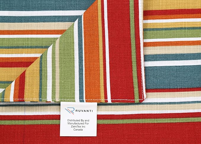Ruvanti 100% Cotton Table Runner 108 Inches Long, Stain Resistant, Washable & - Image 8