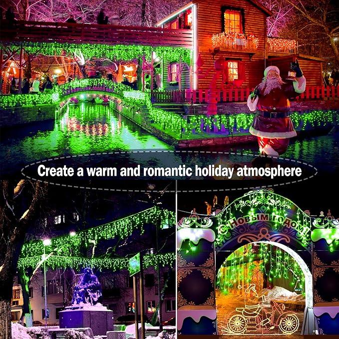 KNONEW 99ft 1216 LED Christmas Lights Outdoor Decorations - Image 7