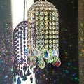 Crystal Chandelier Wind Chimes Suncatcher Pendant, Aurora Light Catcher by HDHYALINEDORA