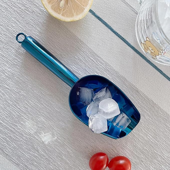 Metal Ice Scoop 3 Oz, Small Stainless Steel Ice scooper - Image 2