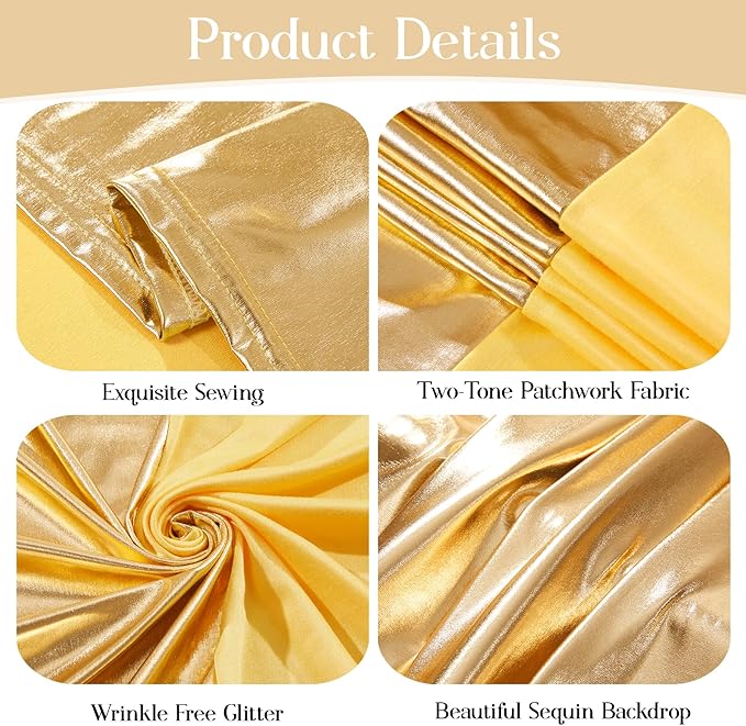 Gold and Yellow Arch Backdrop Cover - Image 2