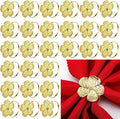 Bokon 50 Pcs Gold Napkin Rings Metal Napkin Holders Rings Bulk by Bokon