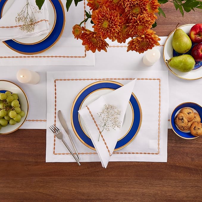 Cotton Linen White Table Runner 72 Inches Long – Spring, Summer Farmhouse Table - Image 3