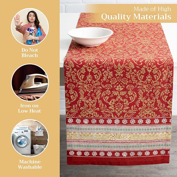 Maison d' Hermine Table Runner 100% Cotton Single Layer Table Runners 108 - Image 3