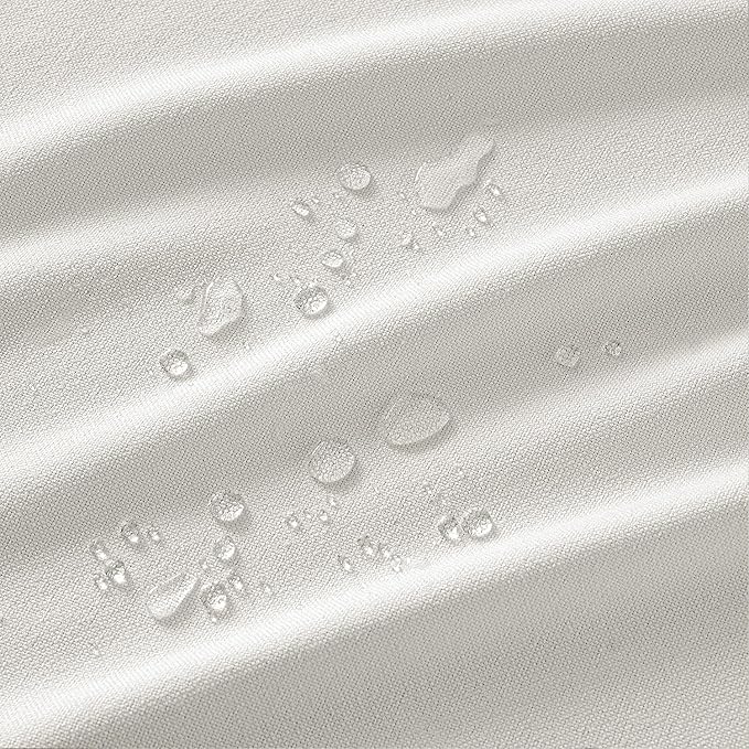 MIULEE White Linen Tablecloth 60x104 Inch Rectangle Table Cloth Waterproof - Image 2
