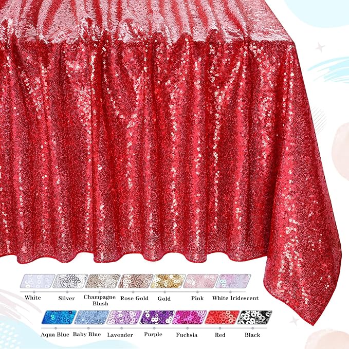 QueenDream Sparkly Sequin Tablecloth by QueenDream