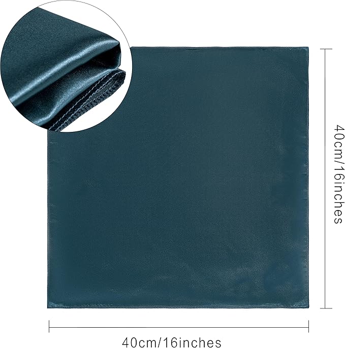 36 Pack Square Satin Dinner Napkins, 16x16 Inches Silky Soft Smooth Table Cloth - Image 5