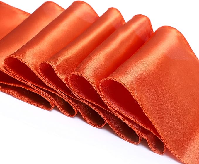 MDS Pack of 200 PCS Satin Chair Sashes Charmeuse Sateen Dining Chair Bows - Image 4
