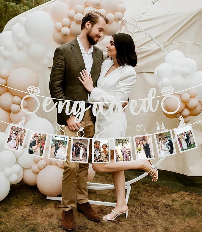 Pre-Strung Engaged Photo Banner - Image 4