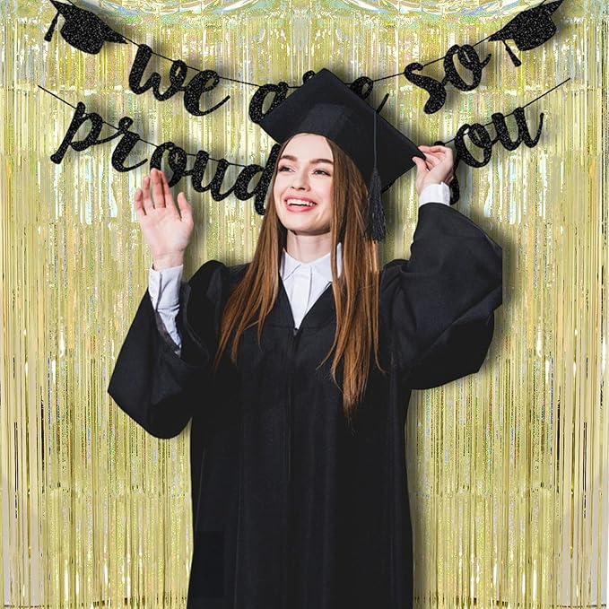 BRAVESHINE Gold Tinsel Streamers Party Backdrop - Image 7