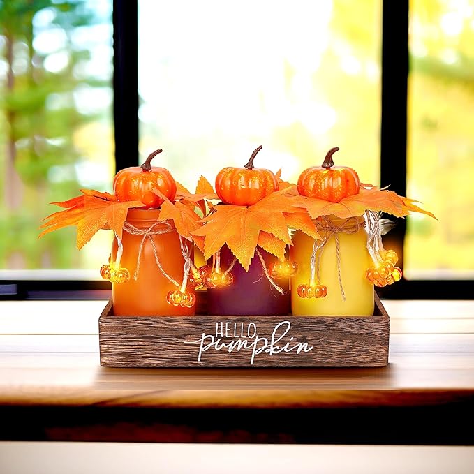 Thanksgiving Decorations Indoor 3 PCS, Thanksgiving Table Decor - Image 7