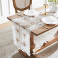 Warm Home Designs White Lace Table Runner. 72 Inch Long, Embroidered by WarmHomeDesigns